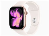 Apple Watch Series 11 GPS���f�� 46mm MEV74J/A [���[�Y�S�[���h�E���C�g�u���b�V���X�|�[�c�o���h M/L] ���i�摜