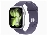 Apple Watch Series 11 GPS���f�� 46mm MEVA4J/A [�V���o�[�E�p�[�v���t�H�O�X�|�[�c�o���h M/L] ���i�摜