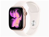Apple Watch Series 11 GPS+Cellular���f�� 42mm MF8E4J/A [���[�Y�S�[���h�E���C�g�u���b�V���X�|�[�c�o���h S/M] ���i�摜
