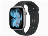 Apple Watch Series 11 GPS+Cellular���f�� 46mm MFC94J/A [�X�y�[�X�O���C�E�u���b�N�X�|�[�c�o���h S/M] ���i�摜