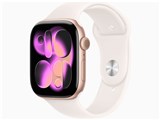Apple Watch Series 11 GPS+Cellular���f�� 46mm MFCJ4J/A [���[�Y�S�[���h�E���C�g�u���b�V���X�|�[�c�o���h M/L] ���i�摜