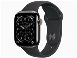 Apple Watch Series 11 GPS+Cellular���f�� 42mm MF8T4J/A [�X���[�g�`�^�j�E���P�[�X�E�u���b�N�X�|�[�c�o���h M/L] ���i�摜