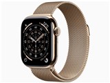 Apple Watch Series 11 GPS+Cellular���f�� 42mm MF8Y4J/A [�S�[���h�`�^�j�E���P�[�X�E�S�[���h�~���l�[�[���[�v] ���i�摜