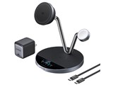 Prime Wireless Charging Station (3-in-1 MagGo AirCool Dock Stand) B25X7J11 [�u���b�N] ���i�摜