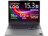 Lenovo LOQ 15AHP11 Ryzen 7 250�E16GB�������[�E512GB SSD�ERTX 5050�E15.3�^WUXGA�EIPS�t������ 83TNCTO1WW [���i�O���[]