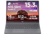 LAVIE Direct N15 Slim Ryzen 5�E16GB�������E512GB SSD�E15.3�^WUXGA�t���EM365(24������)/Office H&B���� ���i.com���胂�f�� NSLKC5445S2M1B [���i�O���[]