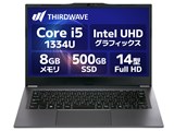 THIRDWAVE F-14RP5V ���i.com���胂�f�� Core i5 1334U�E8GB�������E500GB NVMe SSD�E14�C���` K/24741-11a