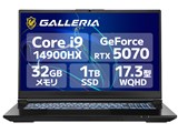 GALLERIA ZL9C-R57-C7 ���i.com���胂�f�� Core i9 14900HX�ERTX 5070�E32GB�������E1TB NVMe SSD�E17.3�C���` WQHD�t�� 240Hz K/24743-11a
