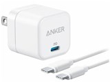 PowerPort III 20W Cube with USB-C & USB-C �P�[�u�� B2149N24 [�z���C�g]