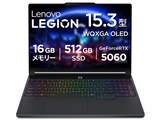 Legion 5i Gen 11 Core Ultra 7 251HX�E16GB�������[�E512GB SSD�ERTX 5060�E15.3�^WQXGA�EOLED���� 83VKCTO1WWJP2 [�G�N���v�X�u���b�N]