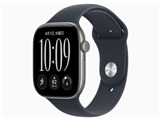 Apple Watch Series 12 GPS���f�� 46mm MJEH4X/A [�X�y�[�X�O���C�E�l�C�r�[�u���[�X�|�[�c�o���h S/M]