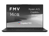 FMV Note U KC_WU3L3_A003 Ryzen AI 5�E32GB�������ESSD 512GB���ڃ��f�� K0N6CTO1WWJP6 [�s�N�g�u���b�N]
