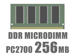 MICRODIMM DDR SDRAM PC2700 256MB CL2.5