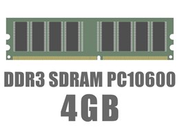 DIMM DDR3 SDRAM PC3-10600 4GB