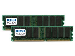 DR400-512Mx2/EC (DDR PC3200 512MB 2枚組)