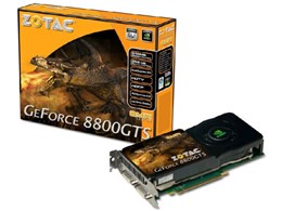 ZOTAC GeForce 8800GTS - 512MB GDDR3 AMP! Edition ZT-88SES2P-FCP (PCIExp 512MB)