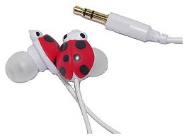 Pretty Ladybug Earphone BI-BUGEAR