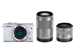 キヤノン １年保証 美品 Canon EOS M200 ダブルレンズキット ホワイト