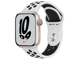 Apple◆Apple Watch Nike Series 7 GPSモデル 41mm [ミッドナイト] MKN43J/A/デ