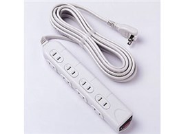 専用　8個口 8個口抜け止め式電源タップ（ライン型ベーシックモデル