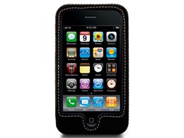 LEATHERSHELL for iPhone 3GS/3G �u���b�N TUN-PH-000013