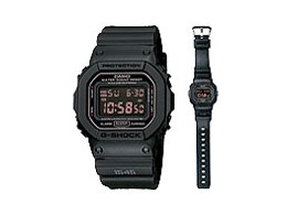 カシオ G-SHOCK マットブラック レッドアイ DW-5600MS-1DR [海外モデル 