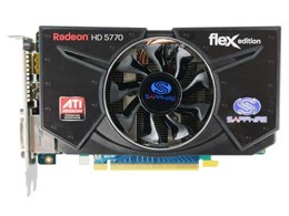 SAPPHIRE HD5770 FLEX 1G GDDR5 PCI-E DL-DVI-I+SL-DVI-D/HDMI/DP [PCIExp 1GB oN]