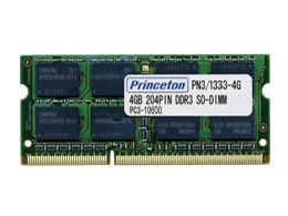 プリンストン PAN3/1333-4G [SODIMM DDR3 PC3-10600 4GB Mac] 価格比較