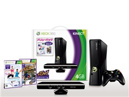 Xbox 360 4GB + Kinect �o�����[�p�b�N