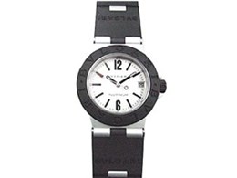 稼動品⭐️BVLGARI デイトクォーツAL29TA アルミニウム ラバーベルト BVLGARI ブルガリ 時計 アルミニウム AL29TA クオーツ ラバー