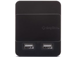 Dual USB Charger Slide 2A TR-DUSLIDE2A-BK [�u���b�N]