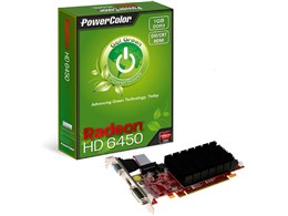 PowerColor GoI Green HD6450 1GB DDR3 HDMI AX6450 1GBk3-SHE [PCIExp 1GB]
