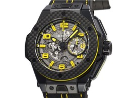 ウブロ 純正ストラップ フェラーリ 中古】HUBLOT TECHFRAME FERRARI TOURBILLON CHRONOGRAPH