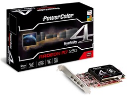 PowerColor R7 250 2GB GDDR5 Eyefinity 4 LP Edition (UEFI) AXR7 250 2GBD5-4DL [PCIExp 2GB]