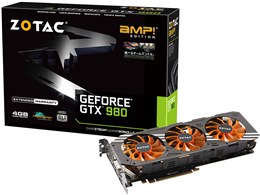ZOTAC GeForce GTX 980 AMPI Edition NVIDIA Game Bundle 2014 ZTGTX98-4GD5AMP03/ZT-90204-10P [PCIExp 4GB]