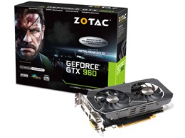 ZOTAC GeForce GTX 960 METAL GEAR SOLID V ZTGTX96-2GD5MGS01/ZT-90306-10J [PCIExp 2GB]