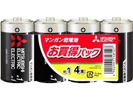 三菱電機 マンガン乾電池 単1形 4個パック R20PUD/4S 価格比較 - 価格.com