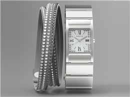 wena wrist Three Hands Square Crystal Edition WN-WT12S [Vo[]