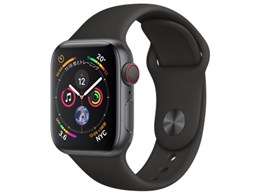 格安定番Apple Watch アップルウォッチ 第4世代 Series4 GPS WR-50M 44mm ブラック 充電器 スマートウォッチ本体