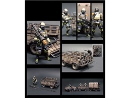Acid Rain World FAV-A06 Sand Armored Trailer Set