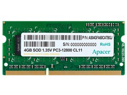 Apacer Dv 04g2k Kam Sodimm Ddr3 Pc3 12800 4gb 価格比較 価格 Com