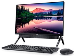 Inspiron 24 フレームレスデスクトップ プラチナ Core i7 1165G7・8GBメモリ・512GB SSD+1TB HDD搭載・Bipodスタンドモデル