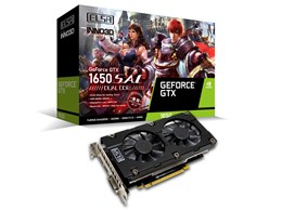 ELSA GeForce GTX 1650 S.A.C DUAL DDR6 GD1650-4GERSDD6 [PCIExp 4GB]