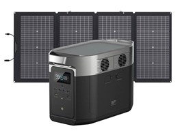 EcoFlow DELTA Max2000+220W両面受光型ソーラーパネルセット