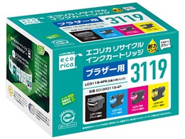 エコリカ ECI-BR3119-4P [ブラザー用 LC3119-4PK 4色パック] 価格比較 