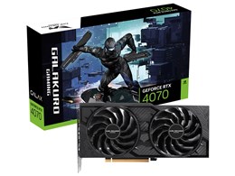 玄人志向 GALAKURO GAMING GG-RTX4070-E12GB/DF [PCIExp ...