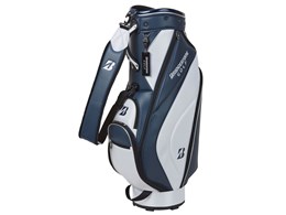 【美品】BRIDGESTONEゴルフバッグ 白黒CBG422ブリジストンキャディ BRIDGESTONE GOLF ブリヂストン ゴルフ 軽量ベーシックモデル