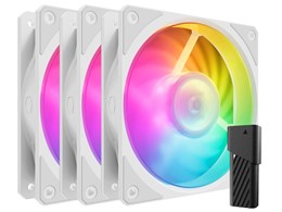 Mobius 120P ARGB White Edition 3-Pack Fan Kit MFZ-M2DW-243P2-R1 [zCg]