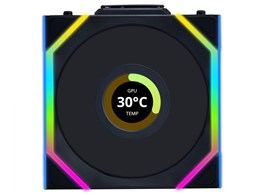 UNI FAN SL WIRELESS LCD120 REVERSE BLADE BK Single Pack UF-RS-SL120-LCD-WLS-1B [ubN]
