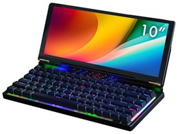 10インチモニター搭載メカニカルキーボード KWSD25CBK 青軸